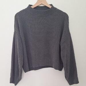 Hollister Charcoal Turtleneck Sweater